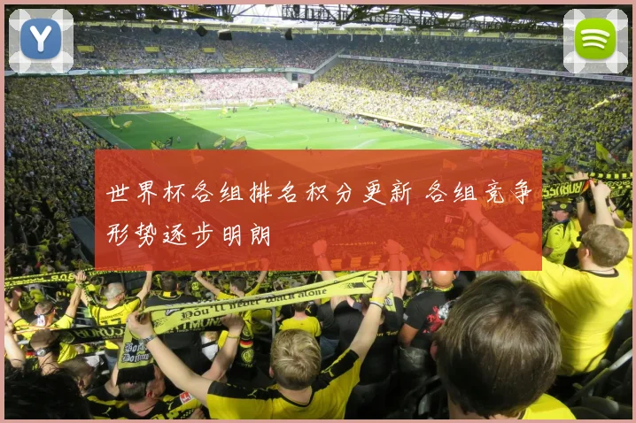 世界杯各组排名积分更新 各组竞争形势逐步明朗
